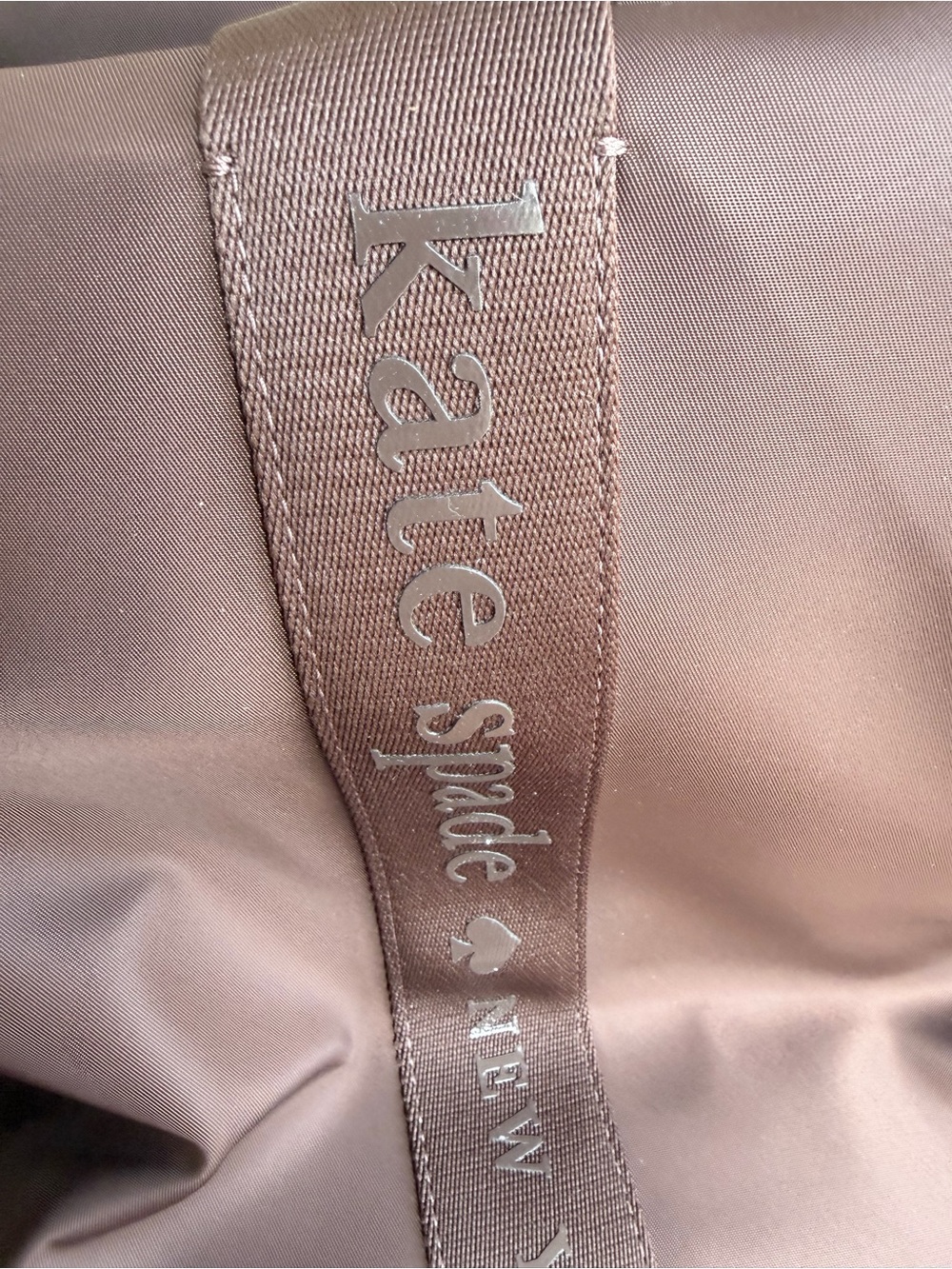 🤎 NWT Kate Spade Carter Nylon Large Weekender Hot Fudge KL968 - Picture 8 of 13